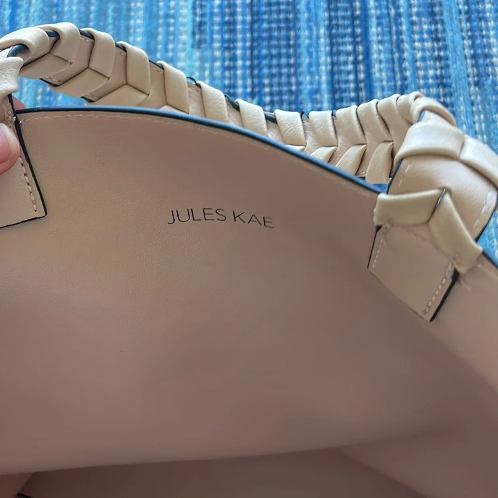 Jules Kae Vegan Leather Tote light beige